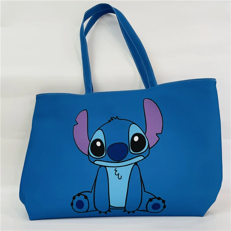 MINISO Disney Little Monster Shi Dizai Cartoon Pu Leather Shoulder Bag Mommy Bag Computer Bag Large Capacity Bag