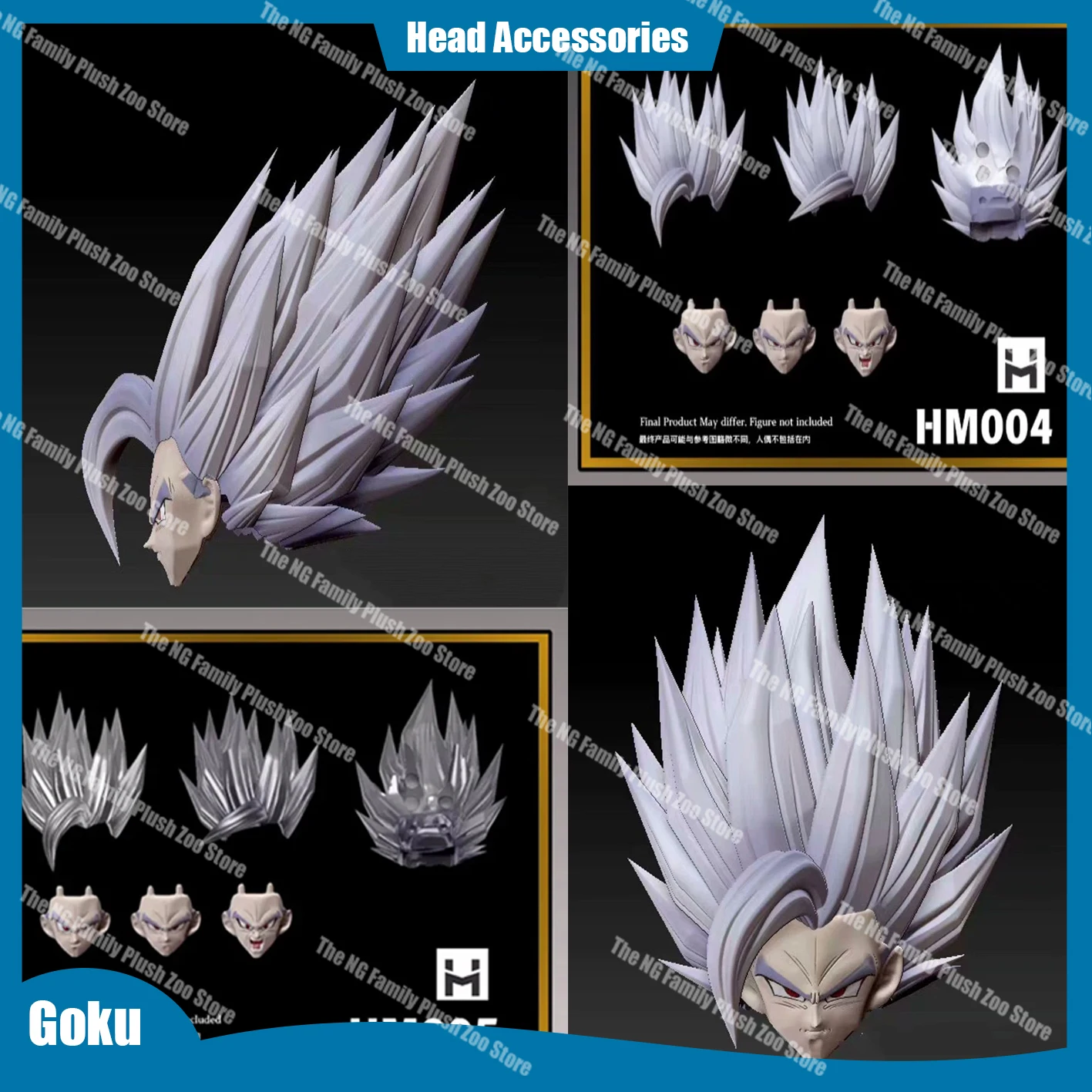 

Dragon Ball Super Saiyan Vegeta Son Goku S.H.Figuarts Shf Ssj1 Ssj2 Heads Accessories Anime Action Figures Model Gift Toy Gifts