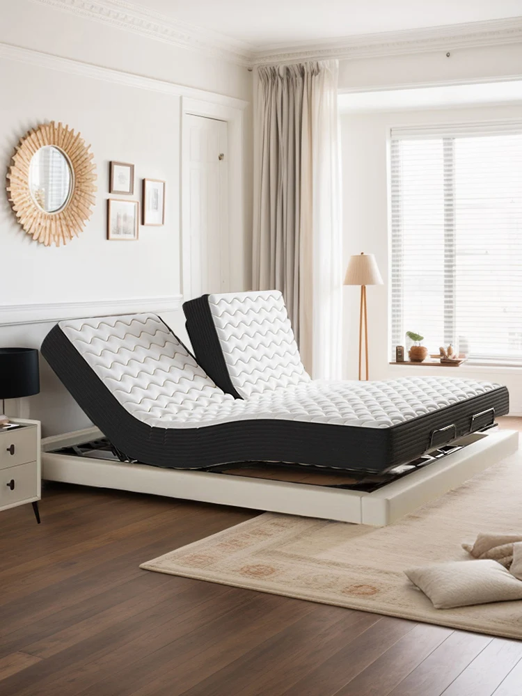 Intelligent bed, electric split bed, fully automatic lifting and lowering without disturbing two people