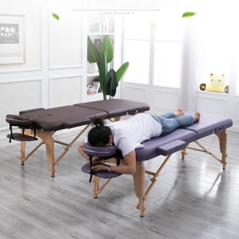 Multifunctional Beauty Bed Folding Portable Home Massage Moxibustion Physiotherapy Portable Tattoo Bed Portable Massage Table