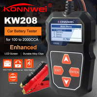 KONNWEI KW208 Car Battery Tester 12V 100 to 2000CCA Cranking Charging Circut Tester Battery Analyzer 12 Volts Battery Tool BM550