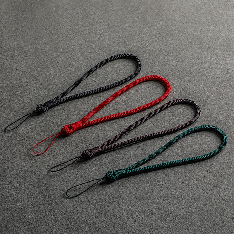New Mobile Phone Lanyard Short Wrist Rope Reinforced Color Matching Hand-woven Pendant Female Male Accessories Anti-loss Lanyard