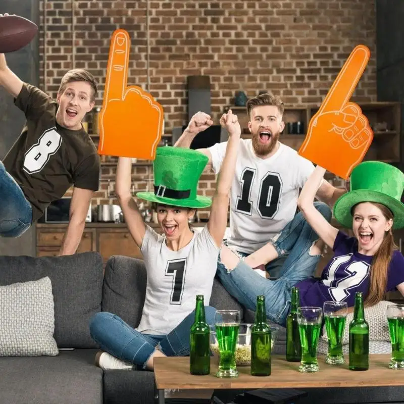 

U13F 2PCS Oversized Cheering Hand Gloves Sports Contests Eye-catching Props