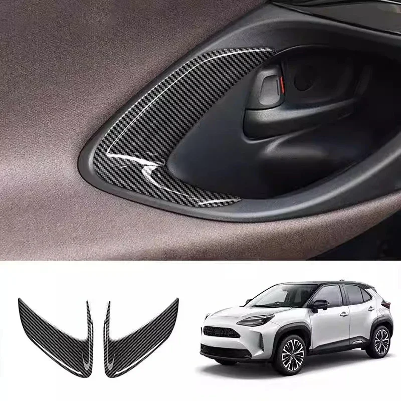 

For Toyota Yaris Cross Door Frame Panel Interior Modification Decoration Bright Frame Patch Inner Door Bowl Decoration Supplies