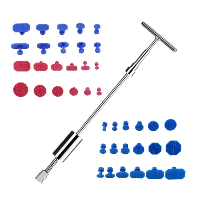

Car Hail-Dent Repair Body Damage Fix Pulling Bridge Puller Dent Removal Tool Set