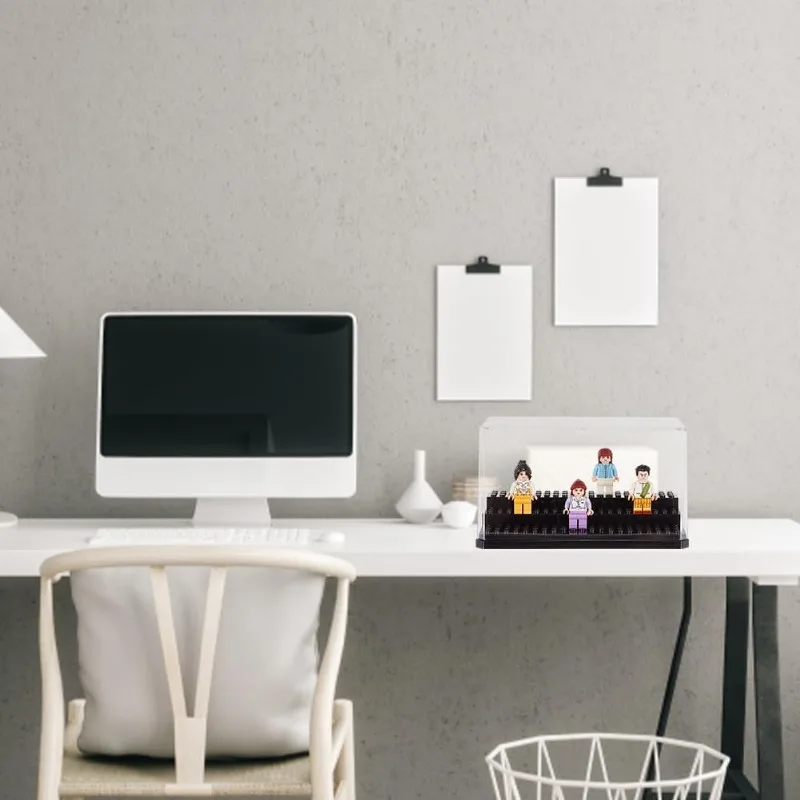 علبة عرض أكريليك لشخصيات الحركة المصغّرّة ، صندوق قابل للإزالة ، عرض مكعّب ، كتل ، 1 أو