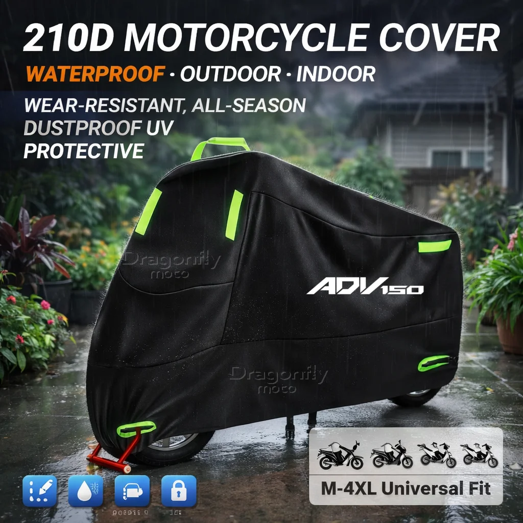For HONDA ADV 150 ADV150 2017 2018 2019 2020 2021 Motorcycle Cover Waterproof Outdoor Scooter UV Protector Rain Cover