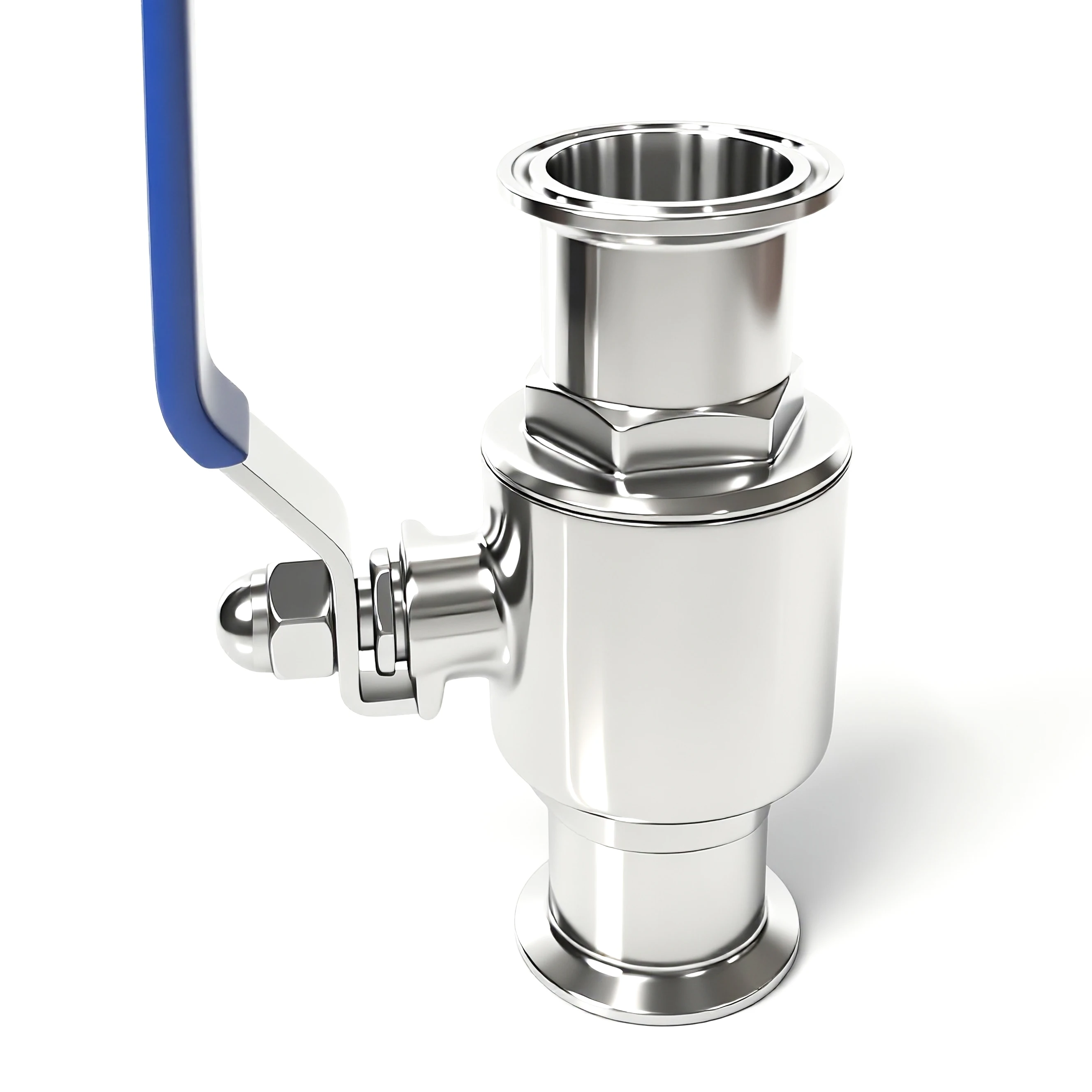 Pante 304 stainless steel quick-loading ball valve 316 sanitary grade Q81F quick-contact clamp chuck through switch valve 38