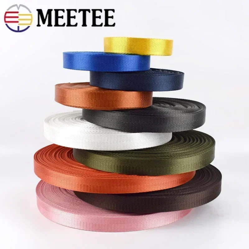 10Meters 20-50mm Nylon Webbing Tapes Ribbons For Belt Dog Collar Backpack Strap By The Meter Bias Binding DIY Sewing Accessories