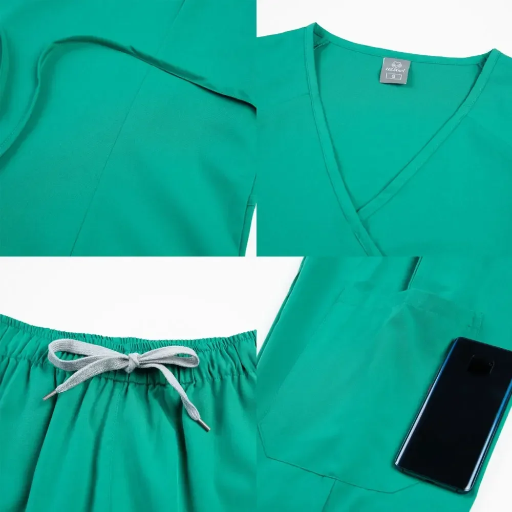 Uniforme médical pour femmes, vêtements générateurs d'hôpital, ensemble de gIslande, accessoires pour médecins et infirmières, ensemble de gIslande pour clinique dentaire, vêtements de travail pour salon de beauté