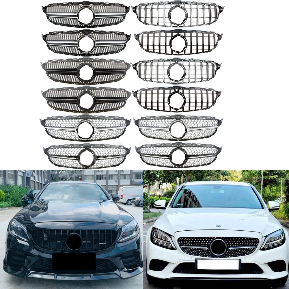 

Front Kidney Radiator Facelift For Mercedes-Benz W205 C200 C220 C230 C240 C250 C280 C300 C320 C350 C53AMG C43AMG 2019 2020 2021