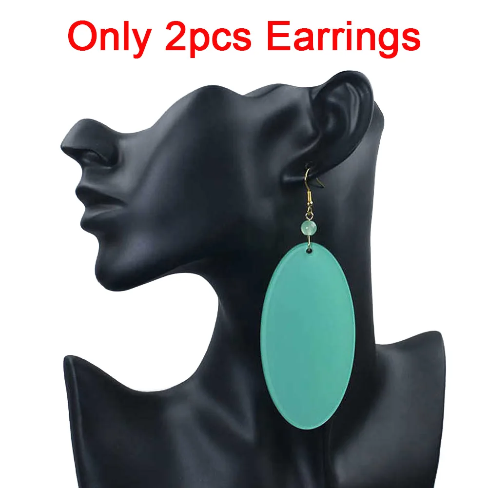 Momo Ayase Anime DAN DA DAN Cosplay Prop Brown Wig Blue Long Earrings Clip Women Girl Set Holloween Party Show Play Accessory