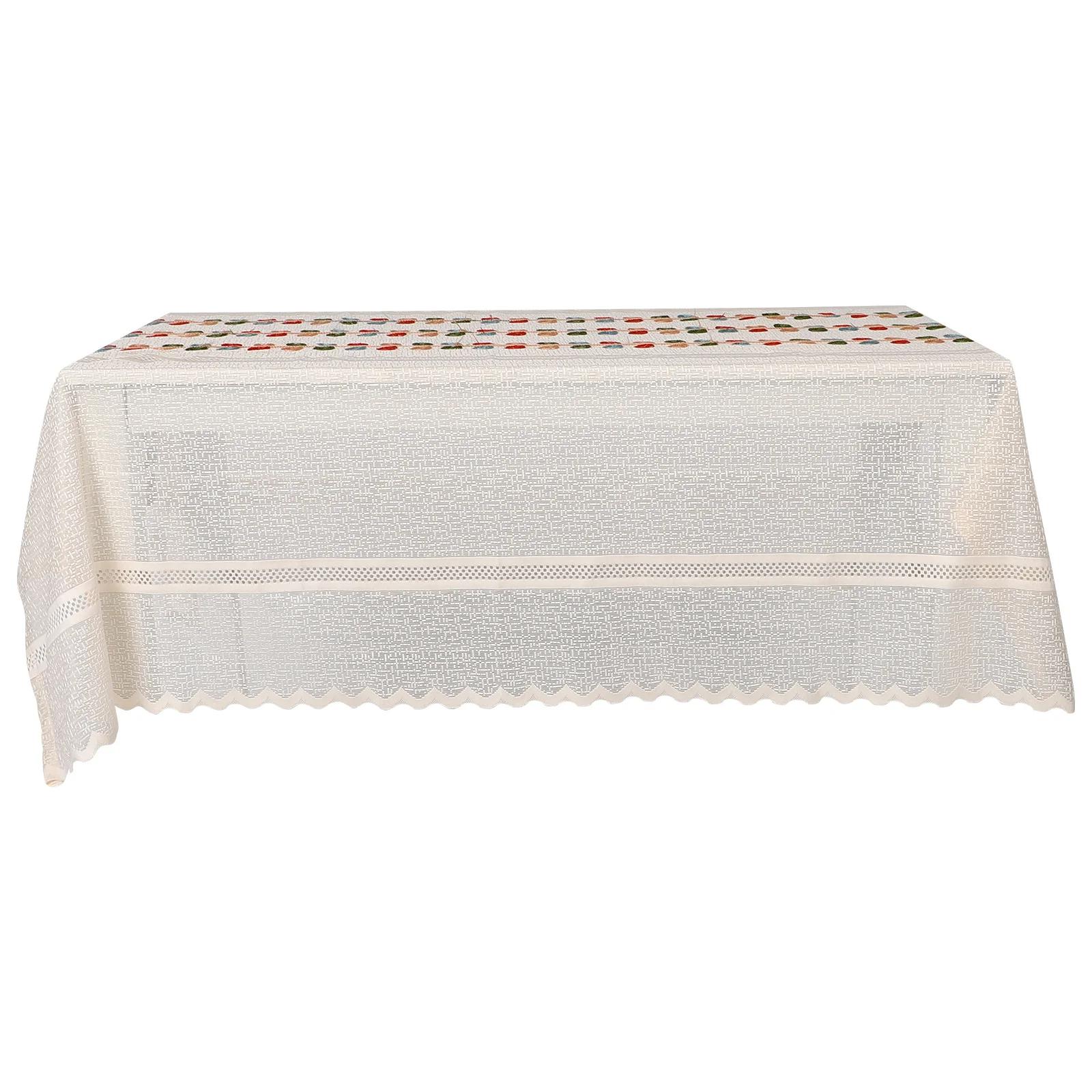

1pcs Christmas Tablecloth Rectangular Winter Washable For Holiday Dining Room Decor Festive Dinner Party Table Cover Home
