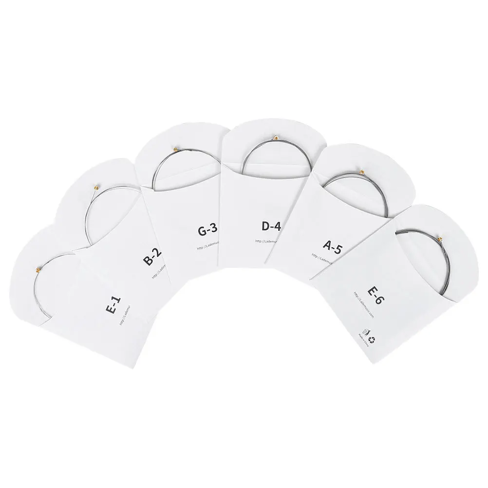 

6pcs Coated Electric Strings Long Lasting Smooth Fast Feel No Fraying For All Playing Styles Guitar String Set Steel String