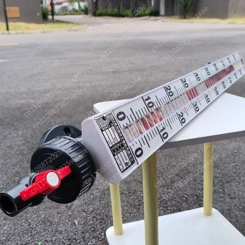 Water treatment special UPVC plastic magnetic flap liquid level gauge side-mounted flange connection hydropower project