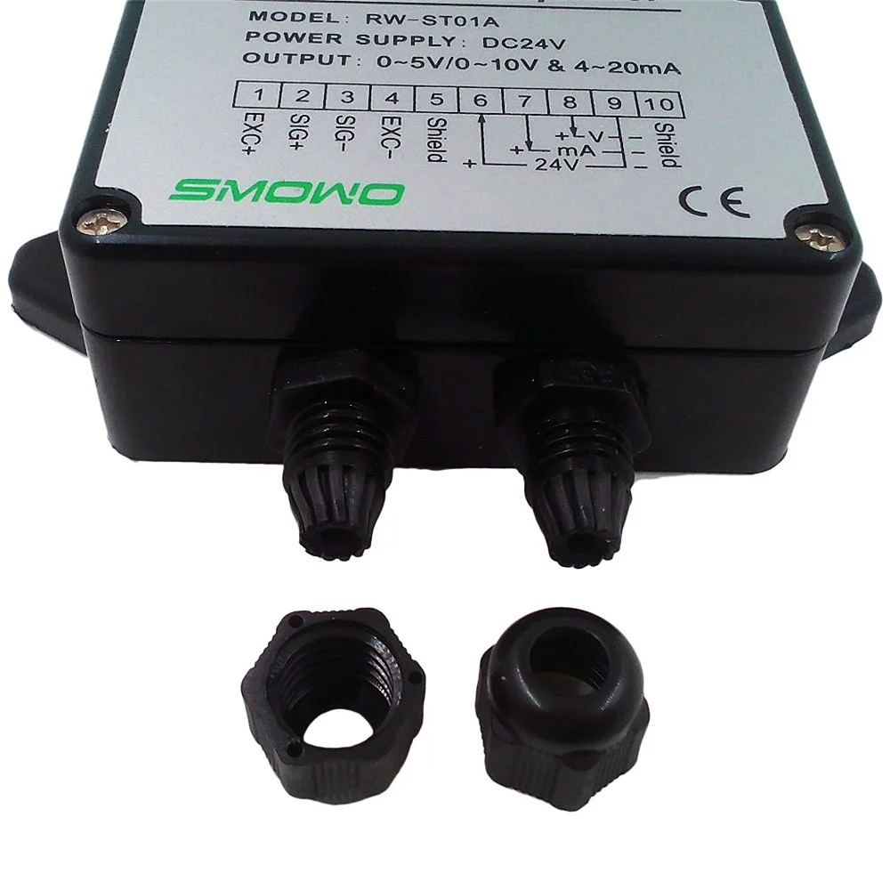 SMOWO RW-ST01A Electronic Scale Weighing Signal Transmitter 0~5V/0~10V/2~24MA Electronic Scale Strain Gauge Load Cell Amplifier