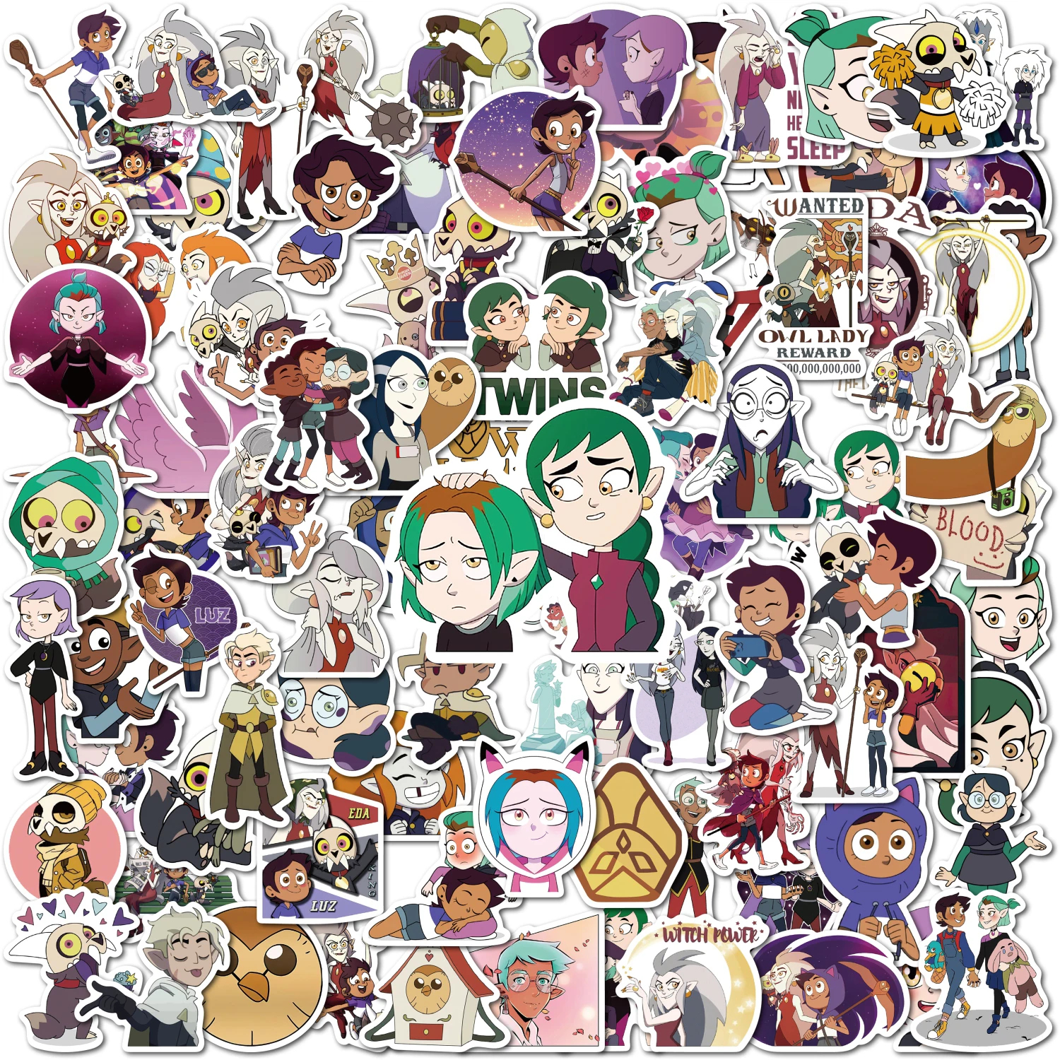 10/50/100Pcs Cartoon Disney Stickers the Owl House Pack Vee Hunter Willow Raine Scrapbook Kids Stickers Graffiti Luggage Laptop