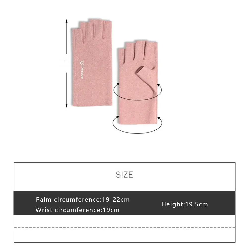 Guantes gruesos cálidos sin dedos, guantes de invierno para pantalla táctil, Unisex, elásticos para exteriores