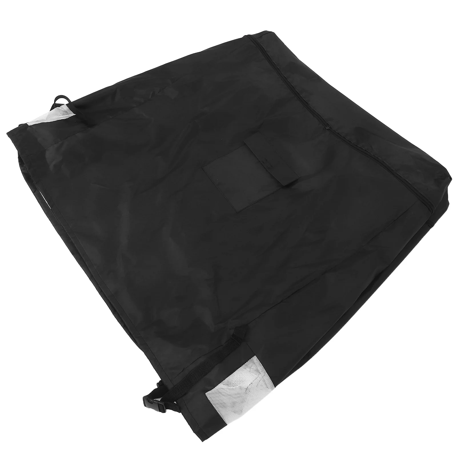 

Upright Freezer Cover Oxford Fabric Waterproof Outdoor Protector Zipper Vent Mesh Adjustable Buckle Refrigerator Cover for Patio