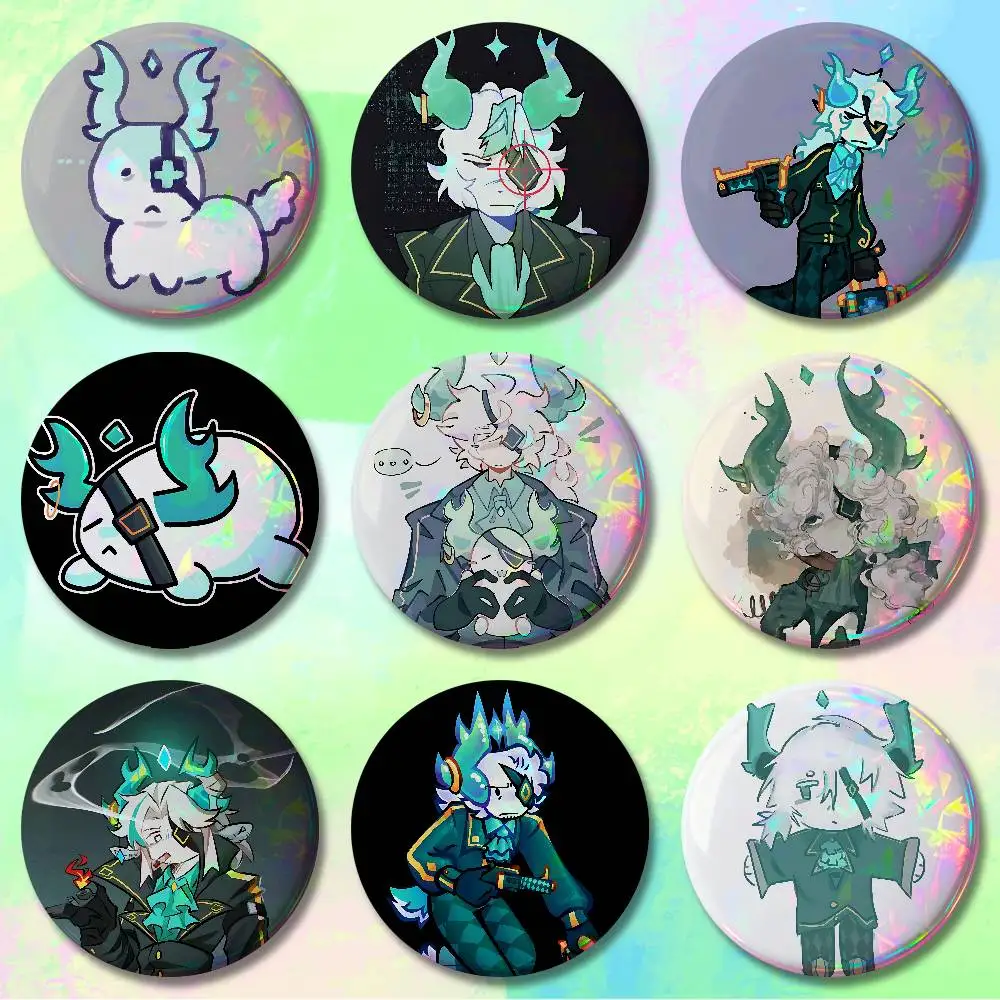 

P-PhightingS-ES M-Medkit Enamel Pin Tinplate Round Brooch Cosplay Nijigen Otaku Culture Badges 58mm 44mm 32mm 75mm 25mm