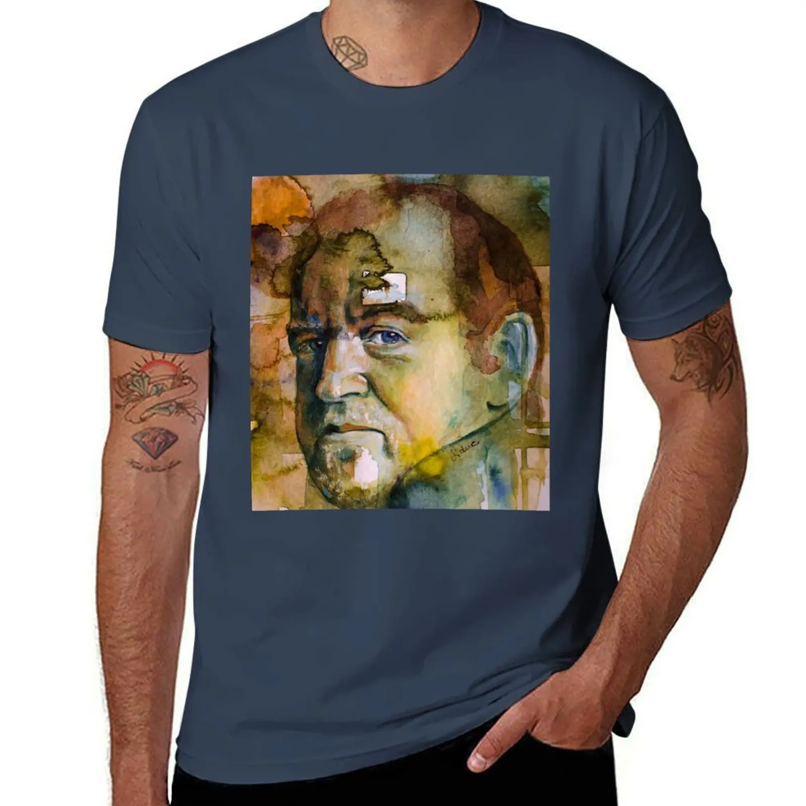 

Joe Cocker watercolor T-Shirt Heavy Duty Casual Work Tee