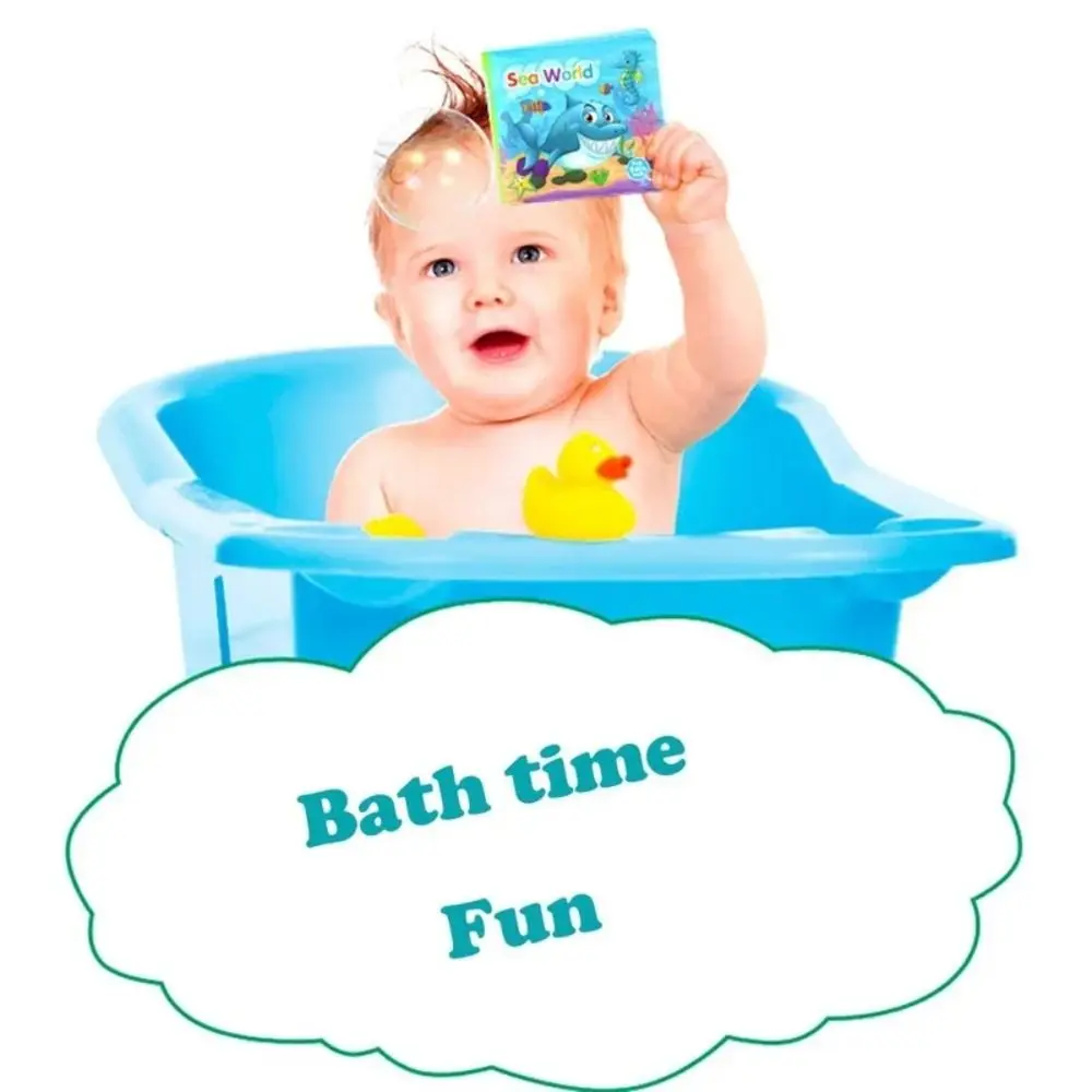 Kleur veranderende waterdichte badkamerboeken Waterdichte badboeken Waterbadkamerspeelgoed Zacht herbruikbaar geluid Badboeken Baby