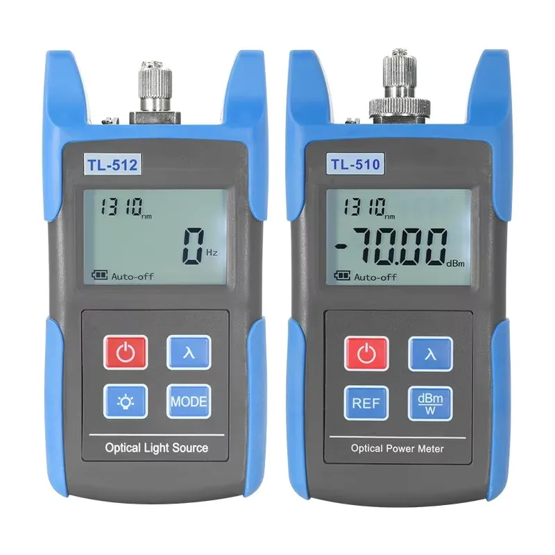 FTTH Set Optical Power Meter TL510 -70 + 10dBm & Optical Light Source TL512 FTTH Optical Multimeter Fiber Equipment Tools