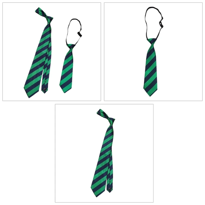 

Teen Girl Striped Necktie Woman British Style Striped Pattern Neckwear Detachable Collar Removable Ties Costume Necktie