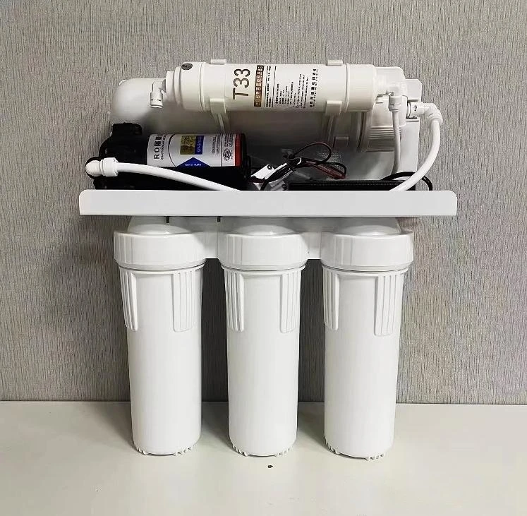 Osmose Inversa Sistema de Filtro de Água Pura Máquina de Água Purificador de Água Clorador de Sal, 600g, 1 Conjunto