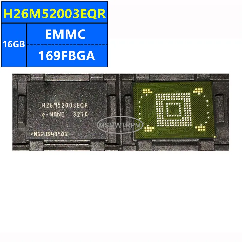 

H26M54001DQR H26M52003EQR H26M52002EQR EMMC 16GB 169FBGA Memory Chip IC Electronic Components New Original