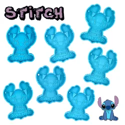 Disney Stitch Silicone Mold Cartoon DIY Resin Keychain Pendant Necklace Jewelry Making Molds Chocolate Cake Mould Accessories