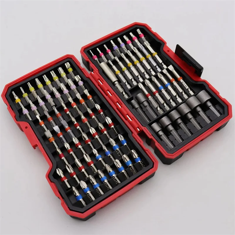 S2 Material Electric Screwdriver Set Short Batch Head 32/45/83 Piece Set Cross Plum Blossom Hex Wrench Connection