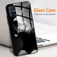 A51 Case For Samsung Galaxy A51 Cases Tempered Glass Case For Samsung Galaxy A71 A 51 71 Silicone Bumper Back Cover Coque Fundas