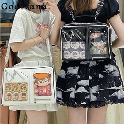 Shoulder Crossbody Sac Ladies Large Capacity Shopping Messenger Tote Students Transparent Itabag