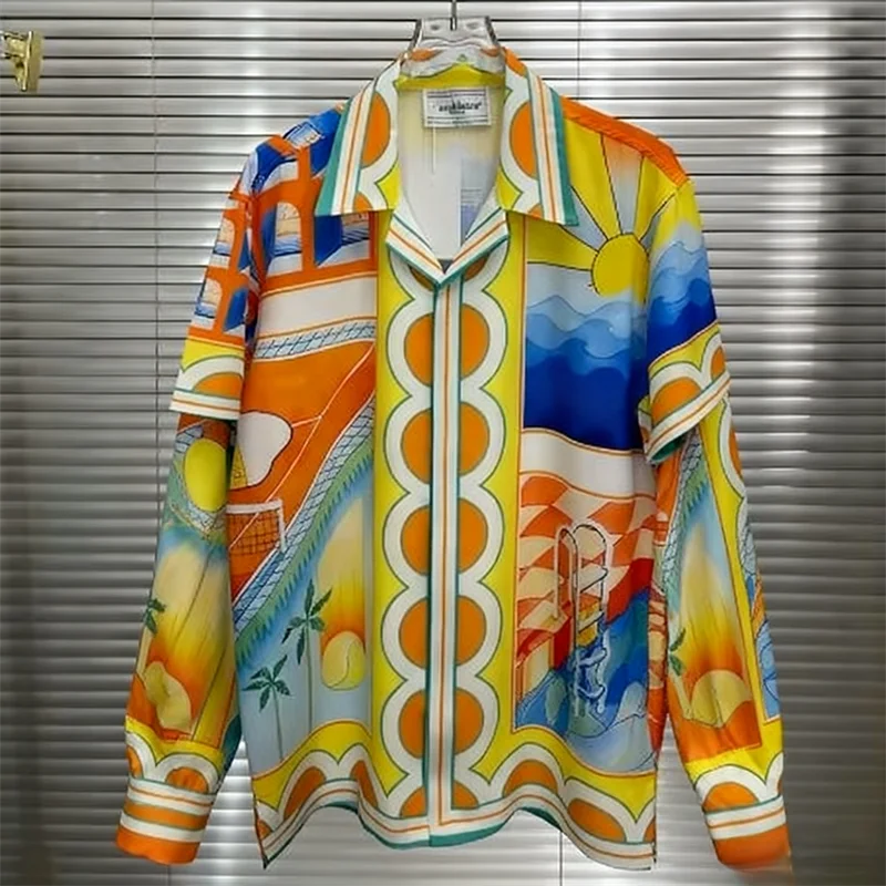 2026-2026 تي شيرت رجالي مطبوع، قميص رجالي ونسائي بأكمام طويلة، ألياف 100%، عصري ومريح، هدية غير رسمية خفيفة #6