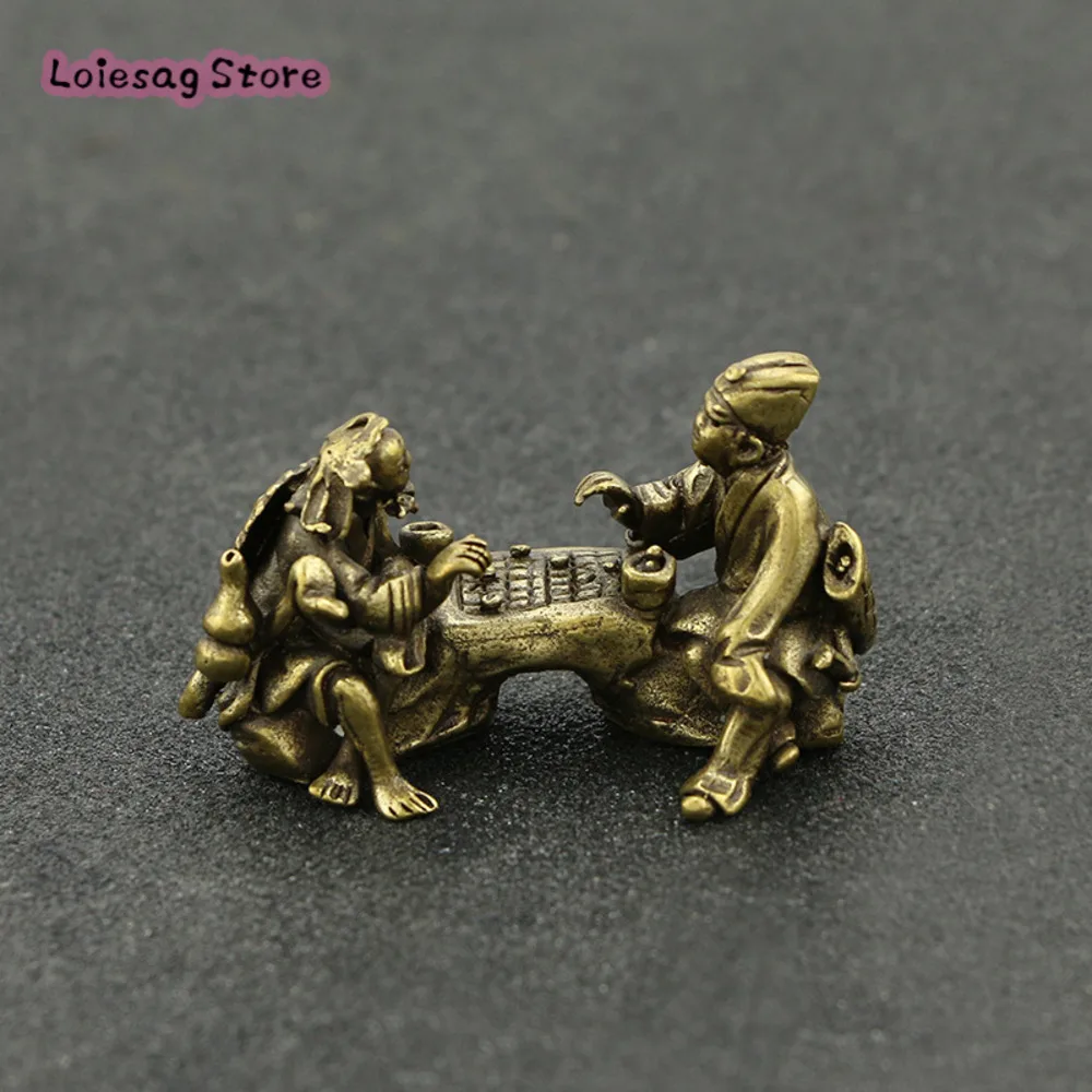 

Antique Bronze Crafts Mini Antique Brass Vintage Match Decoration Office Home Decoration Handle Piece