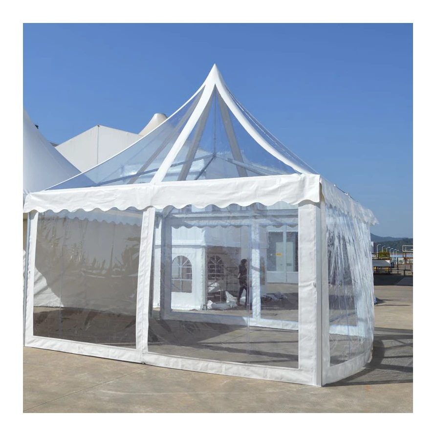 Luxury 3m 5m 8m Big clear Marquee Wedding Tents Aluminum Frame Waterproof Pagoda Party Tents for Events