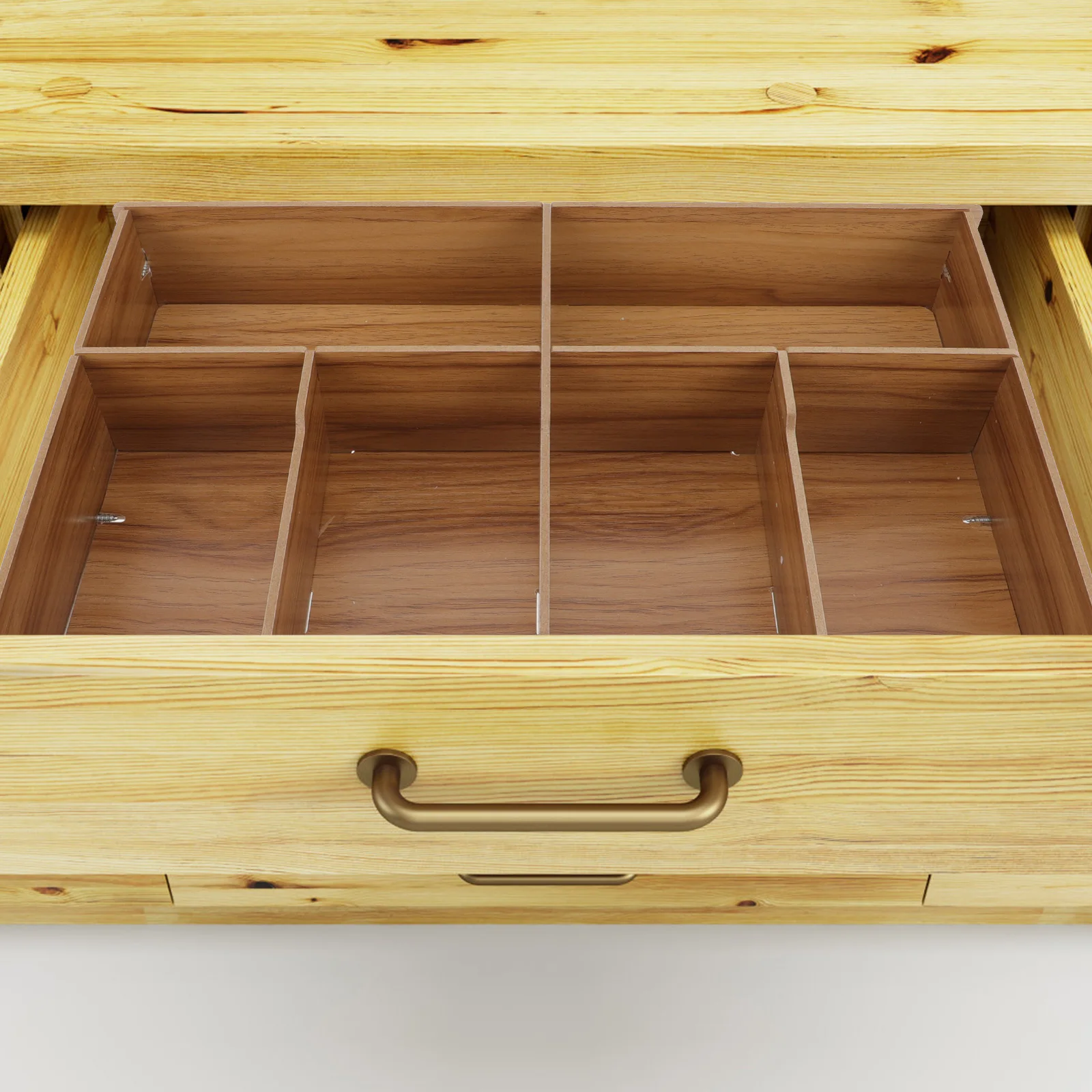 

Change Storage Box Key Money Container Cash Organizer Desktop Drawer Boxes Holder for Wooden Convenient