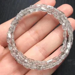 Special Hot Sale Natural Herkimer Diamond Crystal Healing Free Form Bead Bracelet Fashion Jewelry For Gift