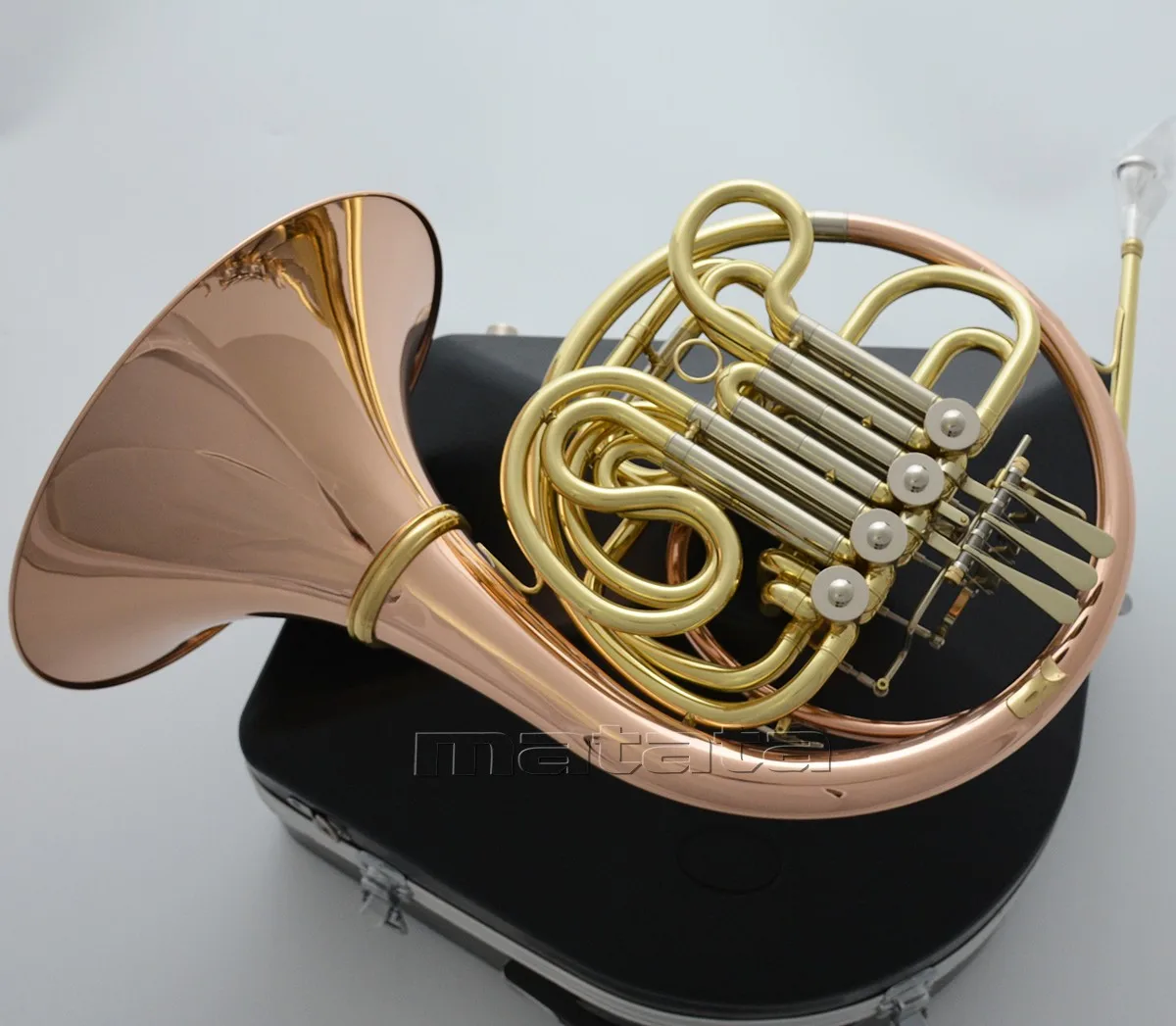 Fast Ship phosphor Copper Bell Double French Horn Bb / F With Hard Case