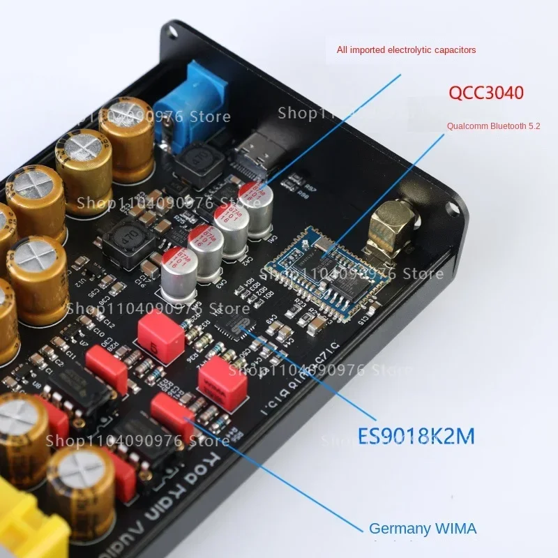 Bluetooth 5.2 Audio Bluetooth ES9018 Non-5.1 Lossless Decoding Board APTX HD Wireless Audio Receiver LD