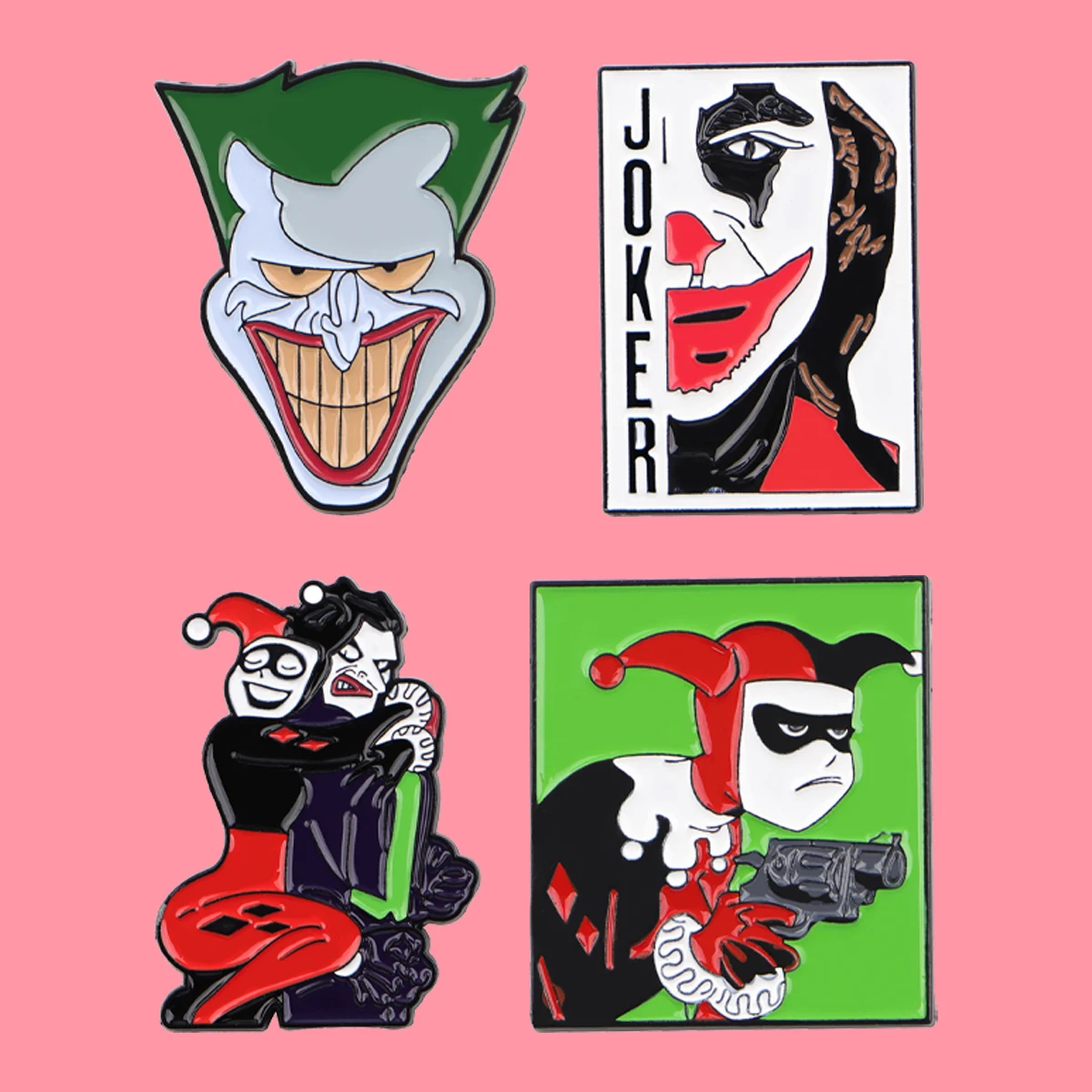 Alfileres esmaltados de Joker de Halloween de terror, broche de figuras de dibujos animados, Pin de solapa, insignia en mochila, accesorios de ropa, regalos de joyería de moda