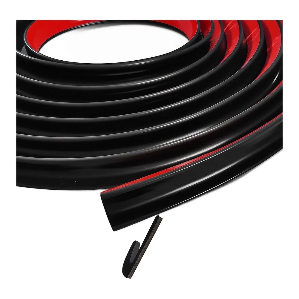 for J Shape Gutter 1 2 H X 29 32 W Drip for rail Wear Resistant PVC Easy Installation Leak Prevention Home Improvement