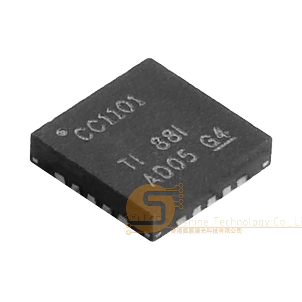 10pcs CC1101RGPR QFN-20-EP(4x4) 387MHz~464MHz  SPI 1.8V~3.6V ISM CC1101