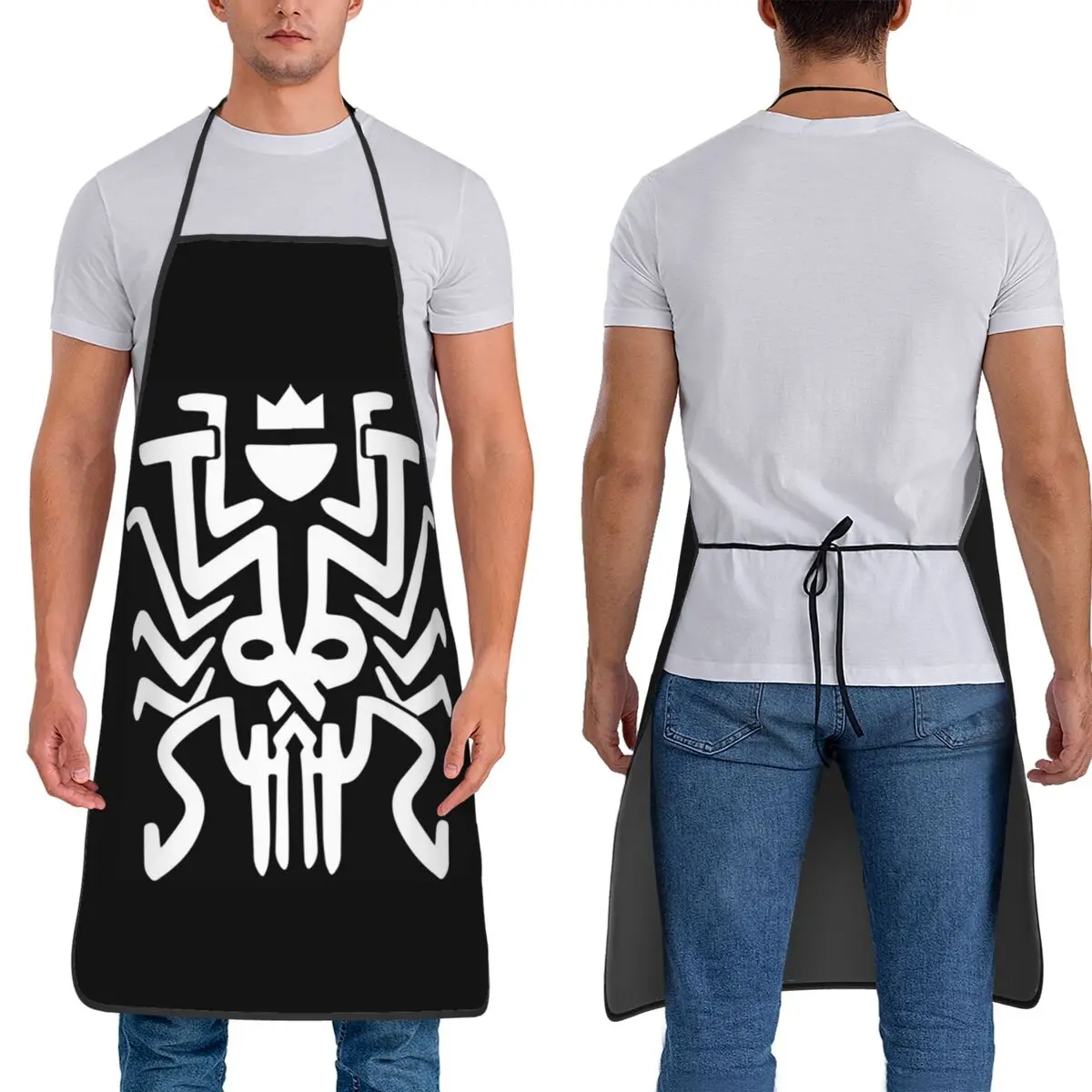 

Новая возрастная коллекция 2021, фартук шеф-повара, кулинария, кухня, Tablier, водонепроницаемый нагрудник, кухонный сарафан для чистки для женщин и мужчин, живопись