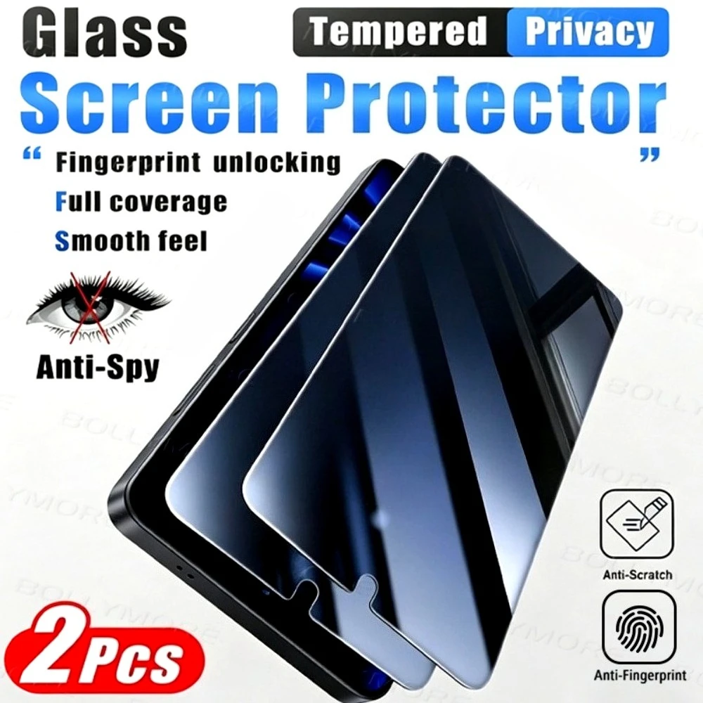 2Pcs Anti Spy Full Screen Protector for Samsung Galaxy S26 S25 S24 Ultra S23+ S22+ S21+ S26 S25 FE Anti-Scratch Tempered Glass