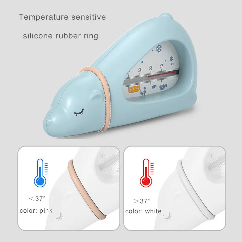 Baby Bath Thermometer Cute Bear Kids Bathtub Safety Bathing Floating Toys Upgraded Sensor Shower Water Temperature Gauge