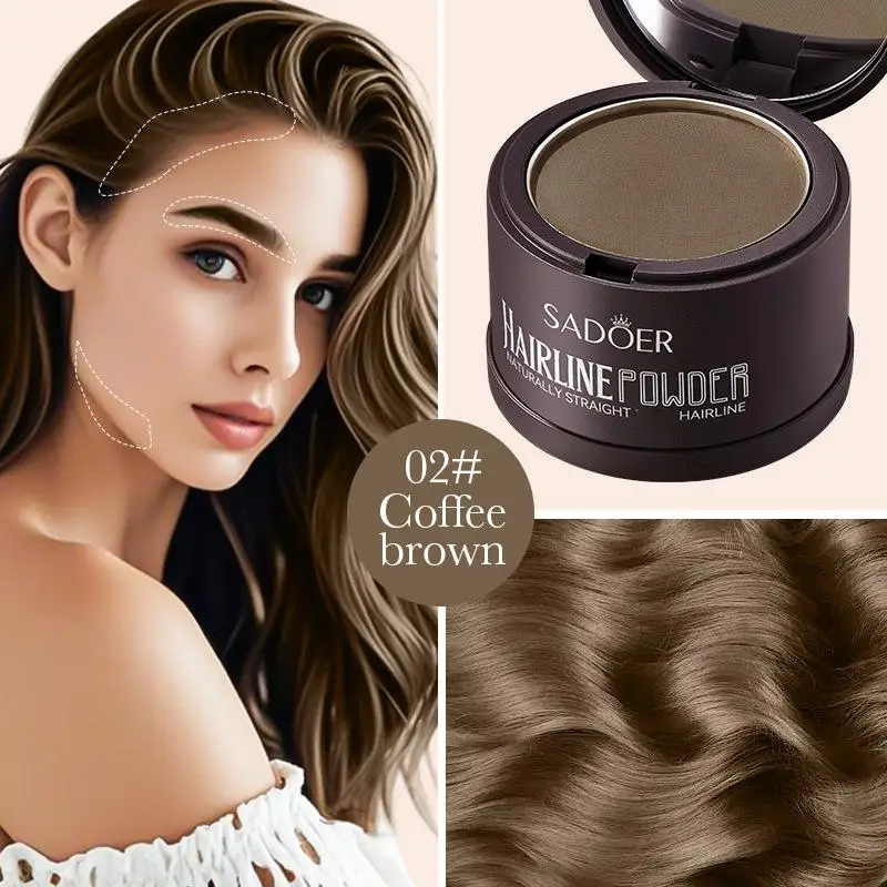

Adds Volume Hairline Powder, Root Touch Up & Loss Cover Up, Instant Gray Cover Up Powder Long-Lasting Coverage For Thinning Hair