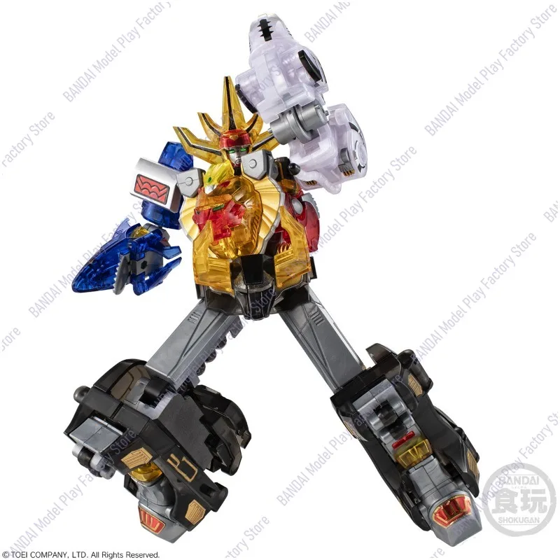 

Bandai Genuine Shokugan SMP Hyakujuu Sentai Gaoranger [CLEAR COLOR]Combine Anime Action Figure Model Toy Gift Children Christmas