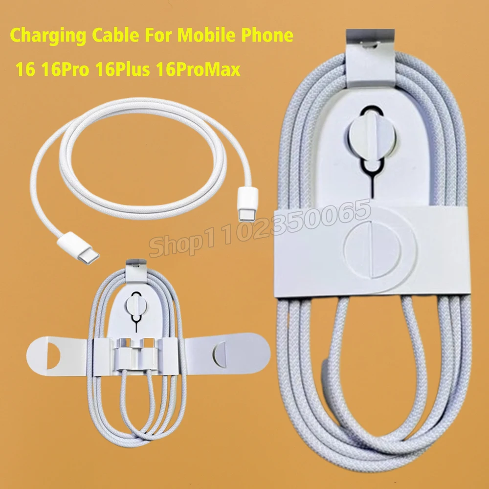 

5 шт./лот, 60 Вт, OEM-кабель типа C к Type-C, линия передачи данных для iPhnoe 16 16Pro 16Plus 16ProMax, USB-C, зарядное устройство, кабели для передачи данных